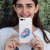 Schattige Pinguïn die op Ijs glijden Sticker