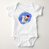 Schattige pinguïn en Snowman Romper (Voorkant)