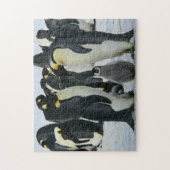 Schattige pinguïn familie Arctic Wildlife Legpuzzel (Verticaal)