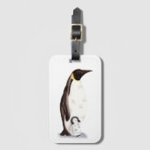 Schattige Pinguïn Illustratie Bagagelabel (Voorkant (verticaal))
