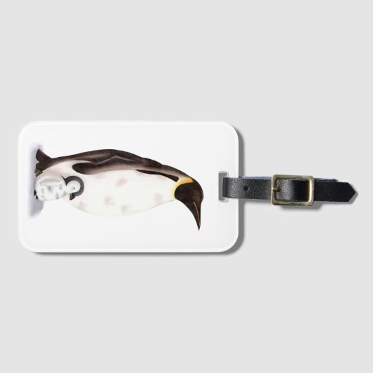 Schattige Pinguïn Illustratie Bagagelabel (Voorkant (horizontaal))