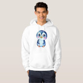 Schattige pinguïn in de sneeuw hoodie (Voorkant volledig)