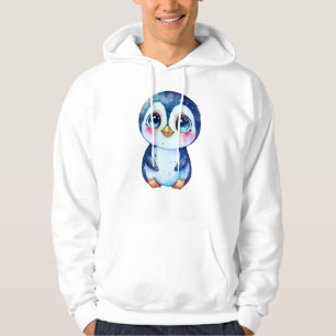 Schattige pinguïn in de sneeuw hoodie