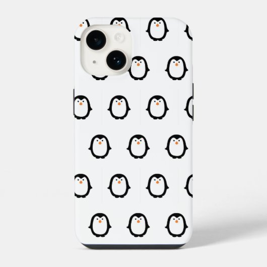 Schattige Pinguïn iPhone Hoesje (Achterkant)