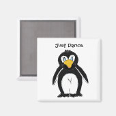 Schattige Pinguïn - Just Dance Magneet (Voorkant / Achterkant)