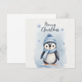 "Schattige Pinguïn" Kaart (Voorkant / Achterkant)