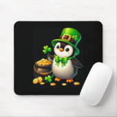 Schattige Pinguïn Leprechaun St. Patrick's Day Jon Muismat (Met muis)