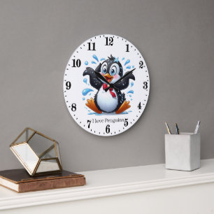 Schattige pinguïn liefhebbers Arctisch dier Grote Klok