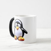 Schattige Pinguïn Magische Mok (Voorkant links)