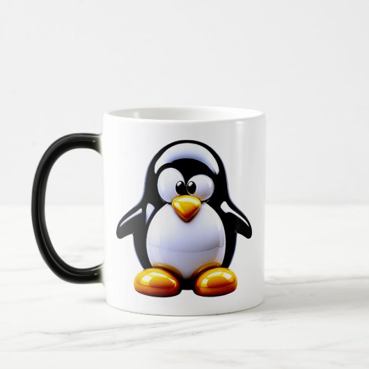 Schattige Pinguïn Magische Mok (Links)