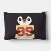 Schattige Pinguïn met een Bord Etui (Achterkant)