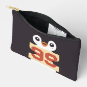 Schattige Pinguïn met een Bord Etui (Open)