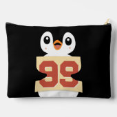 Schattige pinguïn met een bordje etui (Achterkant)