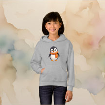 Schattige Pinguïn met Oranje Sjaal