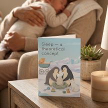 Schattige Pinguïn Nieuwe Baby | Droge Humor Nieuwe