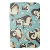 Schattige pinguïn patroon Badmat (Voorkant Verticaal)