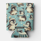  Schattige pinguïn patroon Blikjeskoeler (Voorkant)