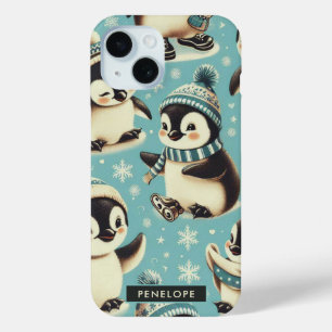  Schattige pinguïn patroon iPhone 15 Case