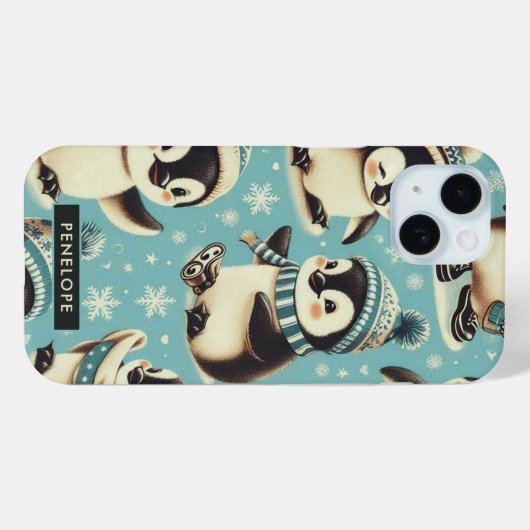  Schattige pinguïn patroon Case-Mate iPhone Case (Achterkant (horizontaal))