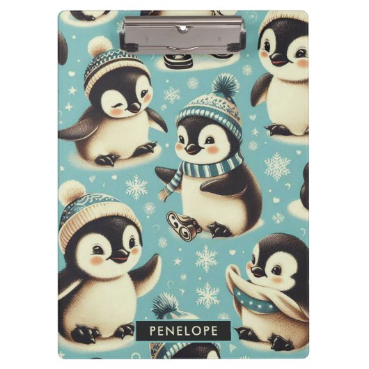  Schattige pinguïn patroon Klembord (Voorkant)