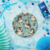  Schattige pinguïn patroon Papieren Bordje (Feest)