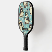  Schattige pinguïn patroon Pickleball Paddle (Links)