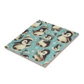 Schattige pinguïn patroon Tegeltje (Zijkant)