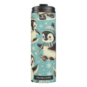  Schattige pinguïn patroon Thermosbeker