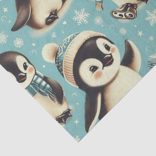  Schattige pinguïn patroon Tissuepapier (Detail)