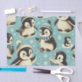  Schattige pinguïn patroon Tissuepapier (Craft)