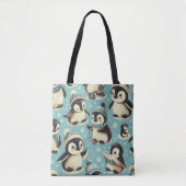 Schattige pinguïn patroon Tote Bag (Voorkant)