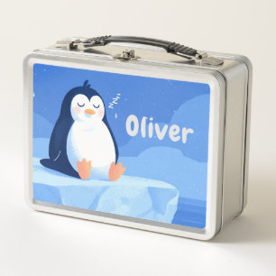Schattige Pinguïn, Persoonlijke Blauwe Zilveren