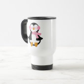 schattige pinguïn reisbeker (Voorkant links)