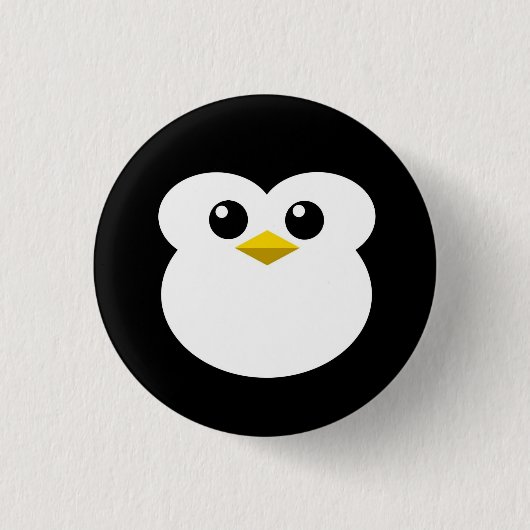 Schattige Pinguïn Ronde Button 3,2 Cm (Voorkant)