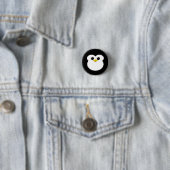 Schattige Pinguïn Ronde Button 3,2 Cm (In situ)