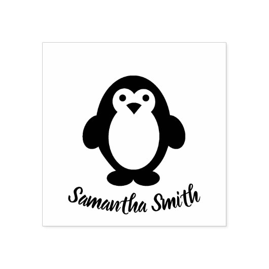 Schattige pinguïn rubberstempel (Afrduk)