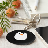schattige pinguïn sleutelhanger (Zijkant)
