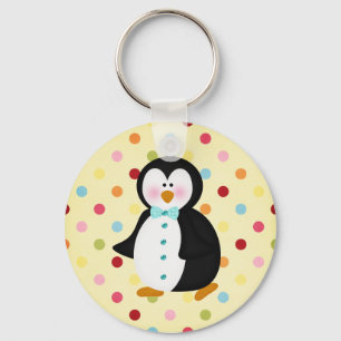 schattige pinguïn sleutelhanger