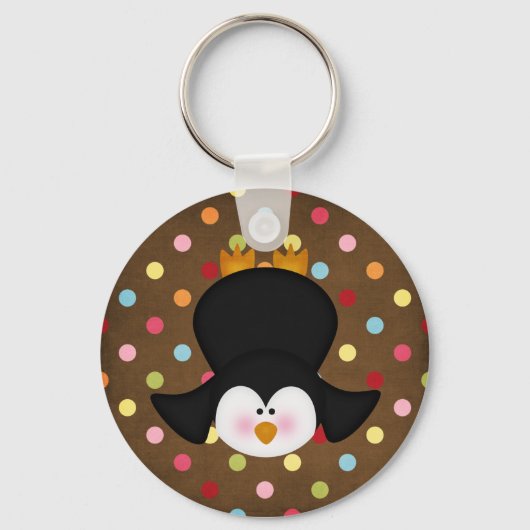 schattige pinguïn sleutelhanger (Voorkant)
