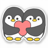 Schattige pinguïn  sticker (Voorkant)