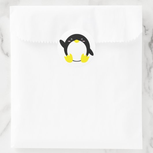 Schattige pinguïn Stickers (Tas)