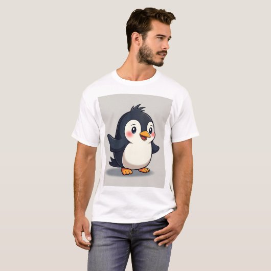schattige pinguïn t-shirt (Voorkant volledig)