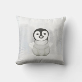 schattige pinguïn tekening kussen
