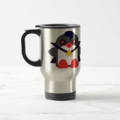 Schattige Pinguïn Vampier Reisbeker (Links)