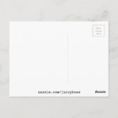 Schattige pinguïn waterverf kunst briefkaart (Achterkant)