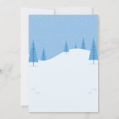 schattige pinguïn winterverjaardagskaart kaart (Achterkant)