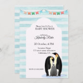 Schattige Pinguïnfamilie Kaart (Voorkant / Achterkant)