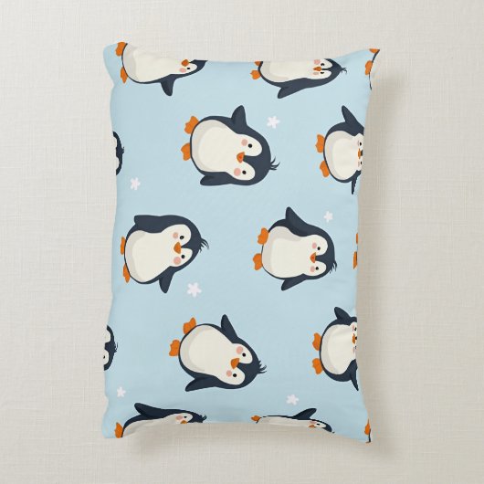 Schattige pinguïnkussen 3 accent kussen (Achterkant (Verticaal))