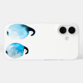 Schattige pinguïns aquarel Case-Mate iPhone case (Achterkant (horizontaal))