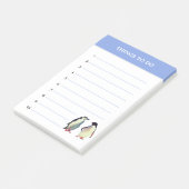 Schattige Pinguïns & Bewerkbare Dingen Om Te Doen Post-it® Notes (Schuin)